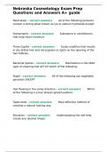 Nebraska Cosmetology Exam Prep Questions and Answers A&plus; guide