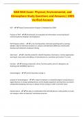 NAB NHA Exam- Physical&comma; Environmental&comma; and Atmosphere Study Questions and Answers&vert; 100&percnt; Verified Answers
