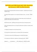 NAB NHA and CORE Study Set2&vert; 450&plus; Questions and Answers&vert; 100&percnt; Verified Answers
