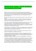 MA100 Study Outline 1 Exam Questions And Answers All Correct 