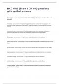BAD 4013 &lpar;Exam 1 CH 1-4&rpar; questions with verified answers