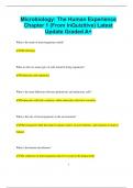 Microbiology&colon; The Human Experience Chapter 1 &lpar;From InQuizitive&rpar; Latest  Update Graded A&plus;