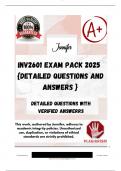 INV2601 EXAM PACK 2025  &lbrace;DETAILED QUESTIONS AND ANSWERS &rcub;