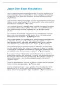Jason Dion Exam Simulations Questions and Answers Fully Solved 100&percnt;
