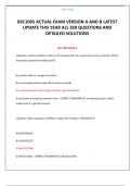 BSC1005 ACTUAL EXAM VERSION A AND B LATEST UPDATE THIS YEAR ALL 350 QUESTIONS AND DETAILED SOLUTIONS  