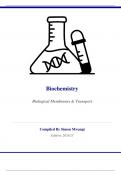 Biochemistry-Biological Membranes & Transport