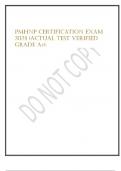 Exam &lpar;elaborations&rpar; ANCC PMHNP certification