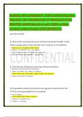 NURSING 403 COMMUNITY POPULATION-FOCUSED PRACTICE THE FOUNDATION OF