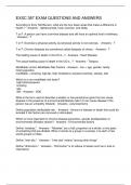 EXSC 387 EXAM QUESTIONS AND ANSWERS