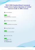 WGU D184 Standard-Based Assessment Guide &lpar;Latest 2024&sol; 2025 Update&rpar; Questions & Verified Answers&vert; Grade A&vert; 100&percnt; Correct