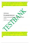TEST BANK PATHOPHYSIOLOGY THE BIOLOGIC BASIS FOR DISEASE IN ADULTS AND CHILDREN 8th Edition &vert; Latest version