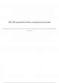 psychiatric history assignment template&colon; NR548 &sol;NR 548 Questions and Verified Answers &vert;100&percnt; Correct &vert; Complete solution &vert; A&plus; Grade &vert; Latest Update 2024 &sol; 2025 - Chamberlain