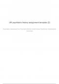 JW psychiatric history assignment template&colon; NR548 &sol;NR 548 Questions and Verified Answers &vert;100&percnt; Correct &vert; Complete solution &vert; A&plus; Grade &vert; Latest Update 2024 &sol; 2025 - Chamberlain