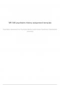 NR 548 psychiatric history assignment&lowbar;NR548&sol; NR 548 Questions and answers &vert; 100&percnt; satisfaction guaranteed - Chamberlain