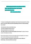 ATIFundamentalsProctoredExam&lpar;2023&sol; 2024&rpar; with NGN Questions and Verified Rationalized Answers&comma; 100&percnt;GuaranteedPass