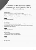 LDR-301S NCOA &lpar;2024&sol; 2025 Update&rpar; Questions and Verified Answers 100&percnt; Correct A Grade