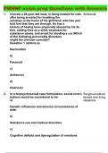 PMHNP exam prep Questions with Answers