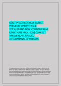 CBMT PRACTICE EXAM&comma; LATEST PREMIUM UPDATE&lpar;2024-2025&rpar;&vert;BRAND NEW VERIFIED EXAM QUESTIONS AND&lpar;100&percnt;&rpar; CORRECT ANSWERS&comma;ALL GRADED A&plus;&vert;GUARANTEED SUCCESS&period;
