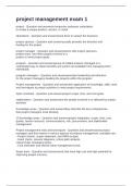 project management exam 1 Questions and Correct Answers 