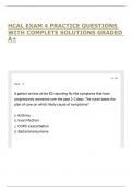 HCAL EXAM 4 PRACTICE QUESTIONS WITH COMPLETE SOLUTIONS GRADED A&plus;