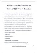 MCCQE1 Exam 100 Questions and Answers 100&percnt; Solved &vert; Graded A&plus;