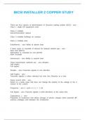 BICSI INSTALLER 2 COPPER STUDY