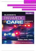 Test Bank For Paramedic Care&colon; Principles & Practice&comma; 6th edition Volume 1 by Bledsoe&comma; ISBN&colon; 9780136895299&comma; All 15 Chapters Covered&comma; Verified Latest Edition