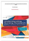 TEST BANK FOR UNDERSTANDING NURSING RESEARCH 7TH EDITION BY GROVE FULL TEST BANK