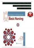 TEST BANK For Rosdahl's Textbook of Basic Nursing&comma; 12th Edition by Caroline Rosdahl Chapters 1 - 103&comma; Complete