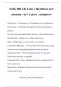 NCSU MIE 330 Exam 4 Questions and Answers 100&percnt; Solved &vert; Graded A&plus;
