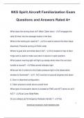 NKS Spirit Aircraft Familiarization Exam Questions and Answers Rated A&plus;