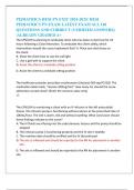 PEDIATRICS HESI PN EXIT 2024-2025&sol; HESI  PEDIATRICS PN EXAM LATEST EXAM ALL 140  QUESTIONS AND CORRECT &lpar;VERIFIED ANSWERS&rpar; &vert;ALREADY GRADED A&plus; 