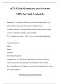 NTP EXAM Questions and Answers 100&percnt; Solved &vert; Graded A&plus;