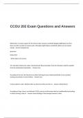 CCOU 202 Exam Questions and Answers