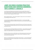 JAMF 100 Video Course Practice Questions