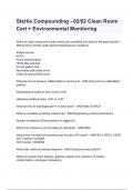 Sterile Compounding - 02-02 Clean Room Cert &plus; Environmental questions and