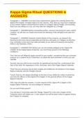 Kappa Sigma Ritual QUESTIONS & ANSWERS