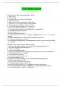 HCA Skills Exam