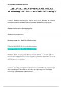 ATI LEVEL 2 PROCTORED EXAM 2024&sol;2025 VERIFIED QUESTIONS AND ANSWERS &sol;100&plus; Q&sol;A