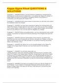 Kappa Sigma Ritual QUESTIONS & SOLUTIONS