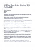 LAT Final Exam Review Solutions&lpar;100- Verified&rpar;2024