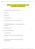 MODULE 7 NURS 5334 QUESTIONS AND VERIFIED ANSWERS 2025