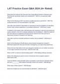 LAT Practice Exam Q&A 2024 &lpar;A&plus; Rated