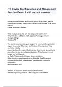 ITS Device Configuration and Management Practice Exam 2 with correct answers