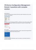 ITS Device Configuration Management - Domain 5 questions with complete