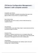 ITS Device Configuration Management - Domain 3 with complete questions and