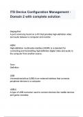 ITS Device Configuration Management - Domain 2 with complete solution question