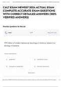CALT EXAM NEWEST 2024 ACTUAL EXAM COMPLETE ACCURATE EXAM QUESTIONS WITH CORRECT DETAILED ANSWERS &lpar;100&percnt; VERIFIED ANSWERS&rpar;