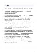 IPPS-A DL Final Exam HR Professional Payroll Specialist questions and
