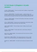 CJ 101 Exam 1 &lpar;Chapters 1-4&rpar; with answers